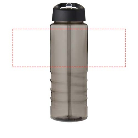 H2O Active® Eco Treble 750 ml Sportflasche mit Stülpdeckel - kohle / schwarz – Bild 6