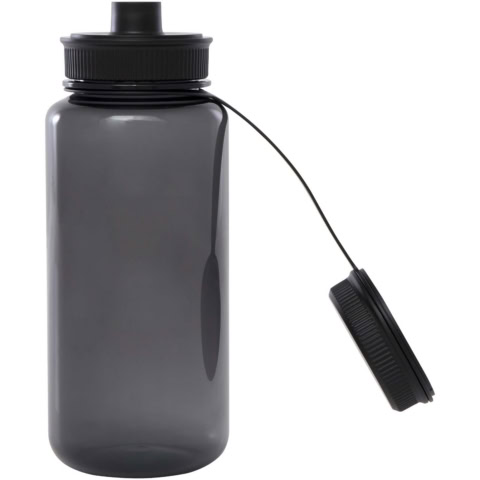 Ryder 900 ml RCS-zertifizierte RPET-Sportflasche mit Multifunktionsdeckel - schwarz - Extra 1