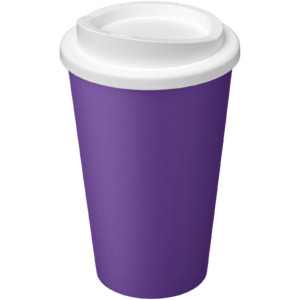 Americano® Eco 350 ml recycelter Becher – lila / weiss