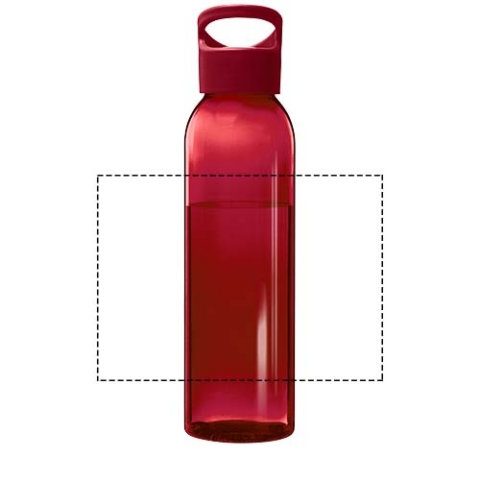 Sky 650 ml Sportflasche aus recyceltem Kunststoff - rot – Bild 6