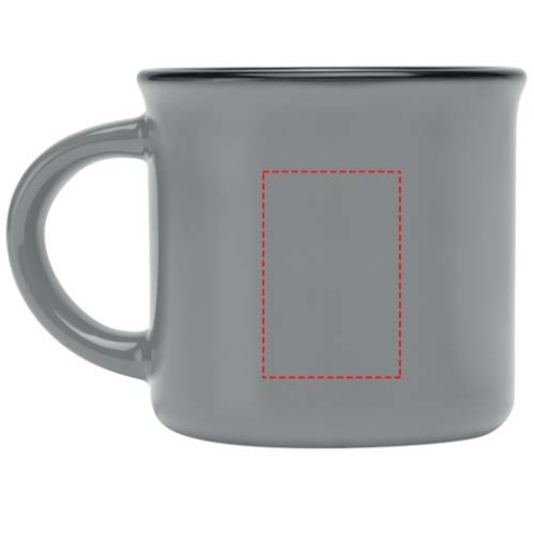Bari Keramiktasse 240 ml mit glänzender Oberfläche - grau – Bild 8