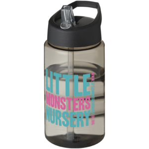 H2O Active® Bop 500 ml Sportflasche mit Ausgussdeckel - charcoal - Logo 1