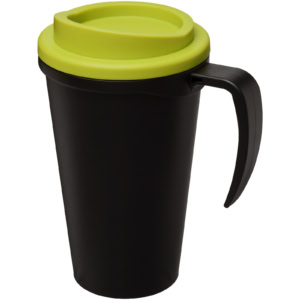 Americano® Grande 350 ml Isolierbecher – schwarz / limone