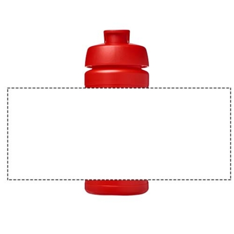 Baseline® Plus 500 ml Sportflasche mit Klappdeckel - rot – Bild 6