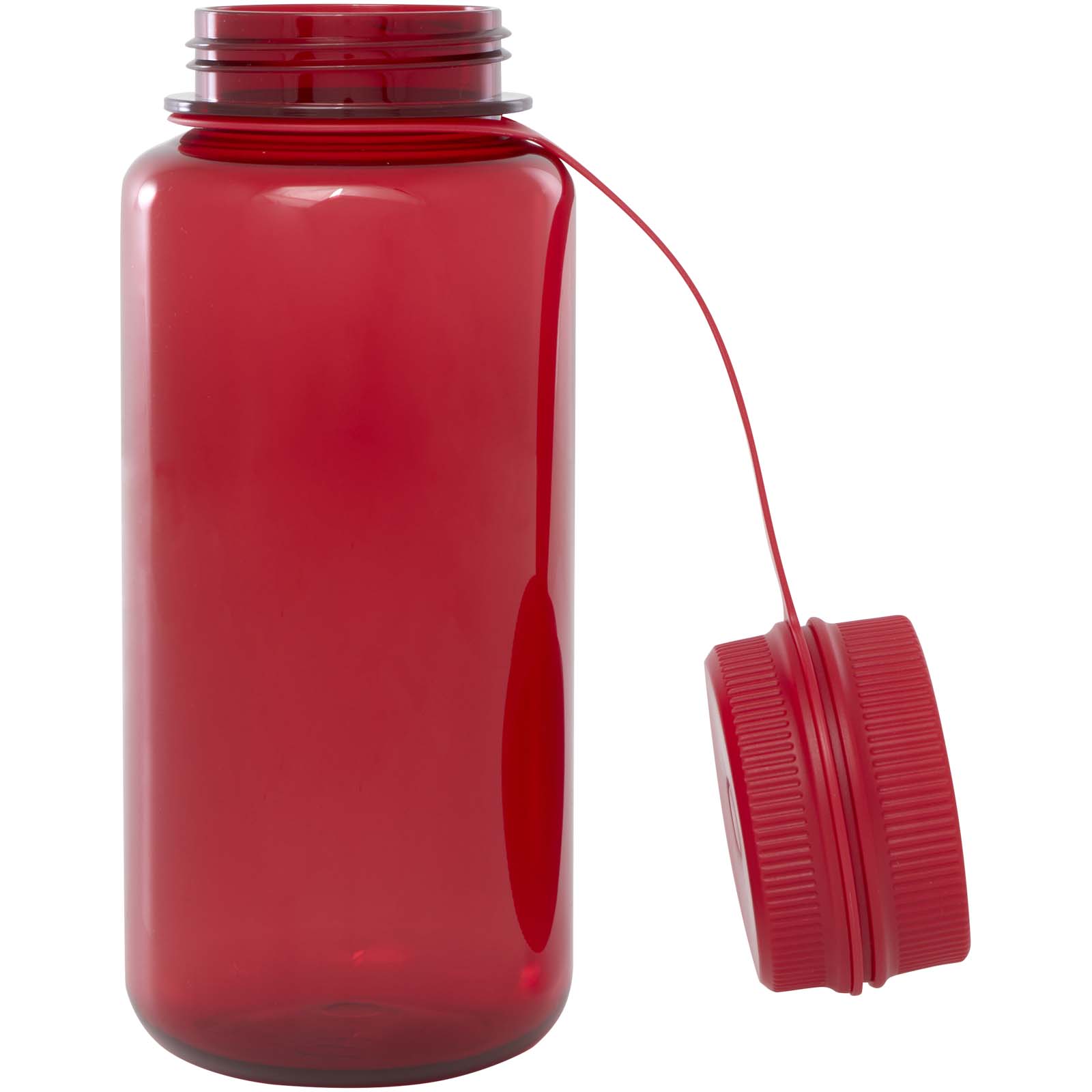 Ryder 900 ml RCS-zertifizierte RPET-Sportflasche mit Multifunktionsdeckel - rot - Extra 2
