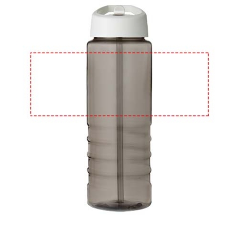 H2O Active® Eco Treble 750 ml Sportflasche mit Stülpdeckel - kohle / weiss – Bild 5