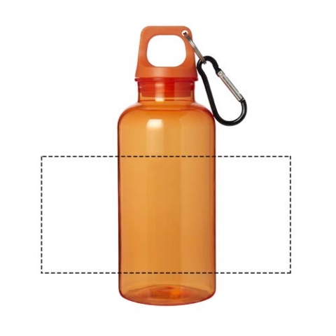 Oregon 400 ml RCS-zertifizierte Trinkflasche aus recyceltem Kunststoff mit Karabiner - orange – Bild 7
