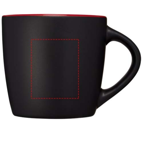 Riviera 340 ml Keramikbecher - schwarz / rot – Bild 9