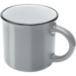 Bari Keramiktasse 240 ml mit glänzender Oberfläche - grau - Hauptfoto