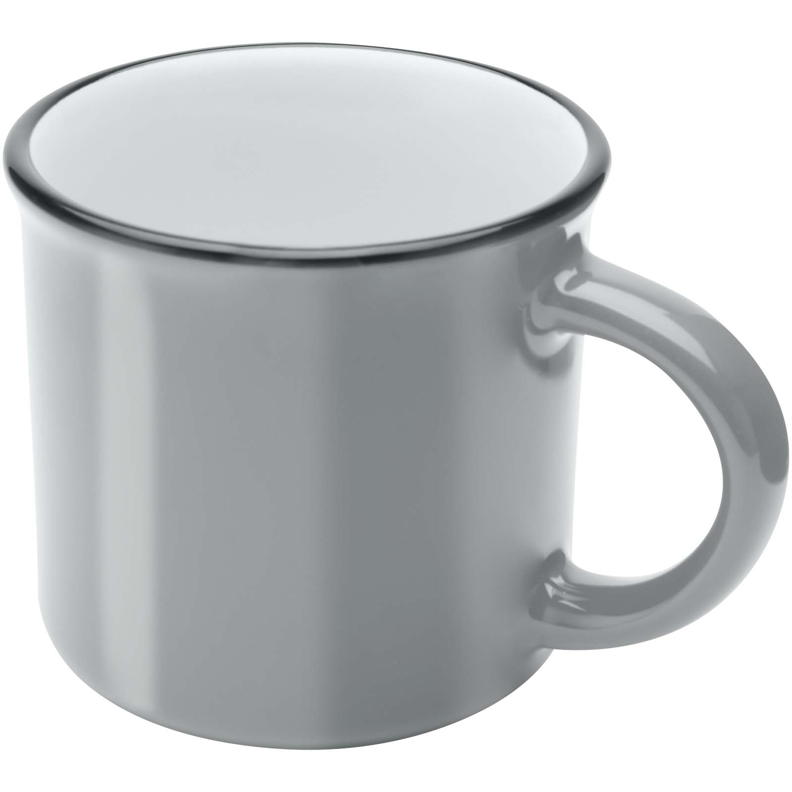 Bari Keramiktasse 240 ml mit glänzender Oberfläche - grau - Hauptfoto
