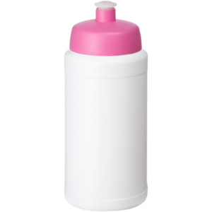 Baseline® Plus 500 ml Flasche mit Sportdeckel – weiss / rosa