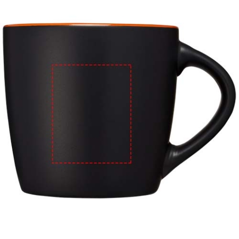 Riviera 340 ml Keramikbecher - schwarz / orange – Bild 9