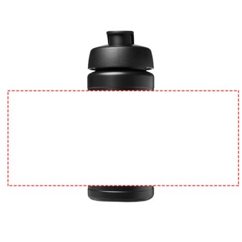 Baseline® Plus 500 ml Sportflasche mit Klappdeckel - schwarz – Bild 6