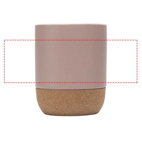 Billie 300 ml Keramiktasse mit Korkdetails - altrosa – Bild 6