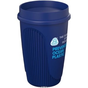 Alto POP 350 ml Becher mit 360°-Deckel - blau - Logo 1