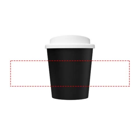 Americano® Espresso Eco 250 ml recycelter Isolierbecher - schwarz / weiss – Bild 5