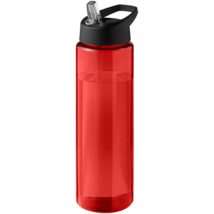 H2O Active® Eco Vibe 850 ml Sportflasche mit Ausgussdeckel – rot / schwarz