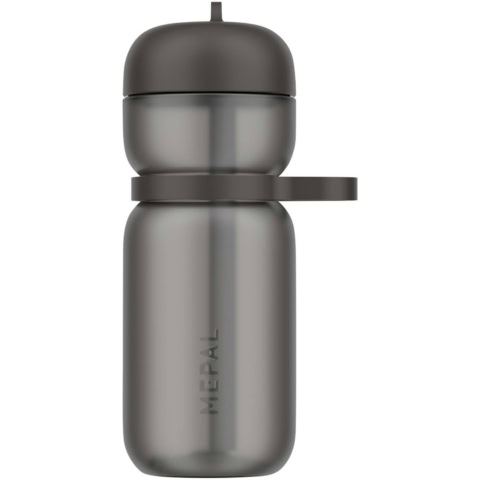 Mepal 600 ml Flip Sportflasche - schwarz - Vorderseite