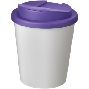 Americano® Espresso 250 ml Isolierbecher mit auslaufsicherem Schraubverschluss – weiss / lila