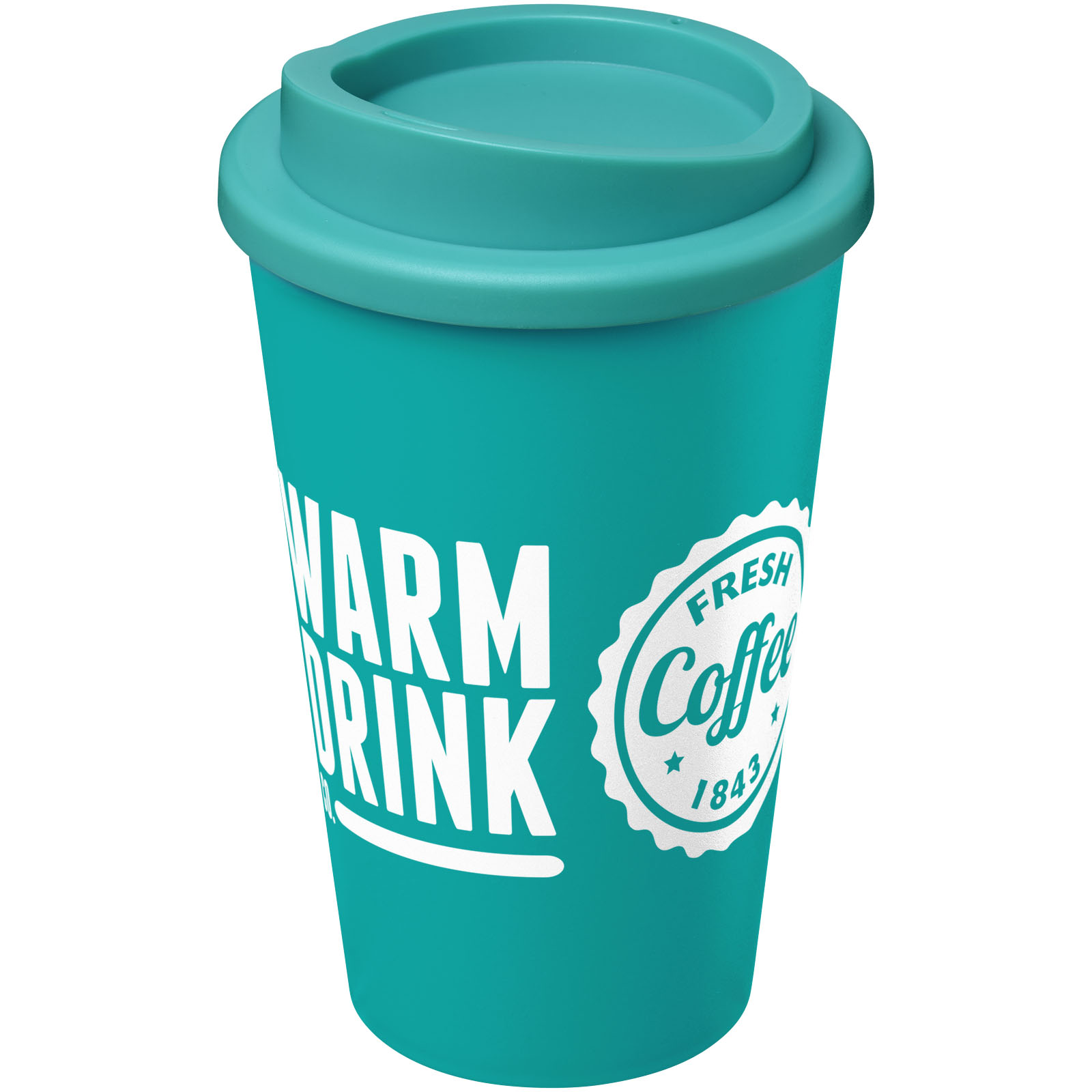 Americano® 350 ml Isolierbecher - aquablau - Logo 1