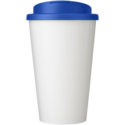 Brite-Americano® 350 ml Isolierbecher mit auslaufsicherem Schraubverschluss - weiss - Vorderseite