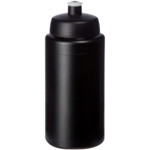 Baseline® Plus grip 500 ml Sportflasche mit Sportdeckel – schwarz