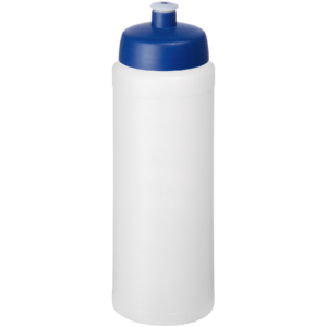 Baseline® Plus grip 750 ml Sportflasche mit Sportdeckel – transparent / blau