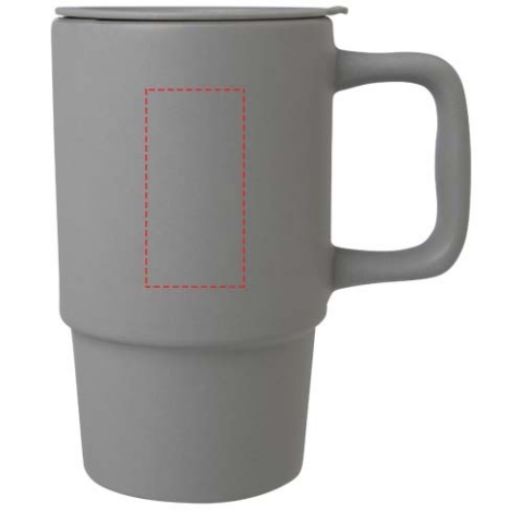 Carter 450 ml Keramiktasse mit Kunststoffdeckel - grau – Bild 9