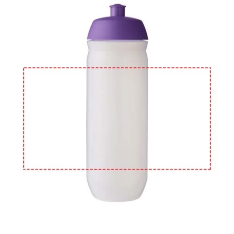 HydroFlex™ Clear 750 ml Squeezy Sportflasche - lila / klar mattiert – Bild 7