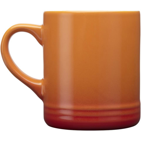Laguna Keramiktasse 330 ml - orange - Rückseite