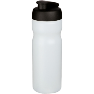 Baseline® Plus 650 ml Sportflasche mit Klappdeckel – transparent / schwarz