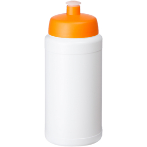 Baseline® Plus 500 ml Flasche mit Sportdeckel – weiss / orange