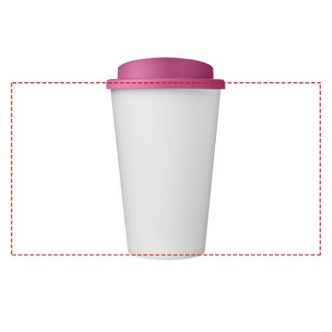 Americano® Eco 350 ml recycelter Becher - weiss / rosa – Bild 7