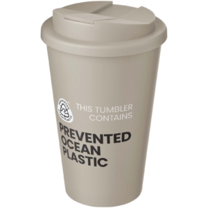 Americano® POP 350 ml isolierter Trinkbecher mit auslaufsicherem Deckel - sandstone - Logo 1