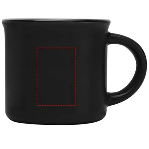 Bari Keramiktasse 240 ml mit glänzender Oberfläche - schwarz – Bild 6