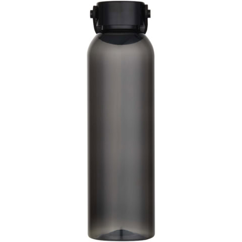 Alti 630 ml RCS-zertifizierte Trinkflasche aus recyceltem Kunststoff - schwarz - Vorderseite