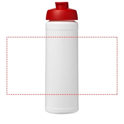 Baseline® Plus 750 ml Flasche mit Klappdeckel - weiss / rot – Bild 5