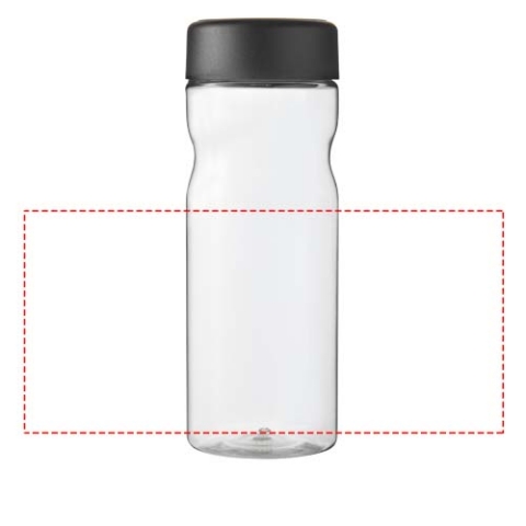 H2O Active® Eco Base 650 ml Sportflasche mit Drehdeckel - transparent / schwarz – Bild 6