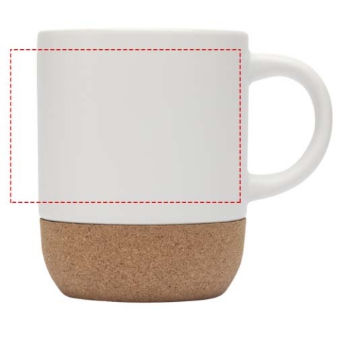 Bari 300 ml Sublimation Keramiktasse mit Korkdetails - weiss – Bild 6