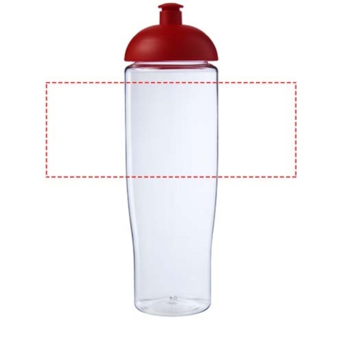 H2O Active® Tempo 700 ml Sportflasche mit Stülpdeckel - transparent / rot – Bild 5