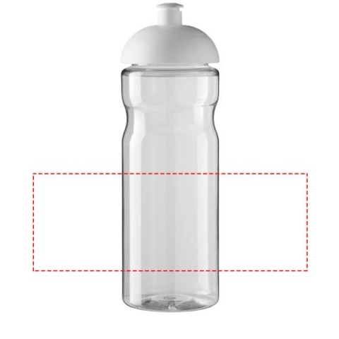 H2O Active® Base 650 ml Sportflasche mit Stülpdeckel - transparent / weiss – Bild 4