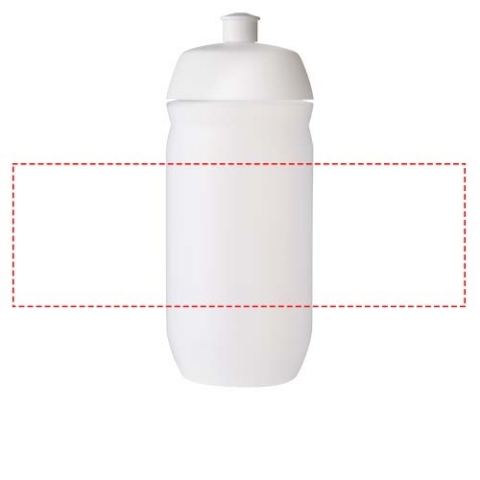 HydroFlex™ Clear 500 ml Squeezy Sportflasche - weiss / klar mattiert – Bild 7