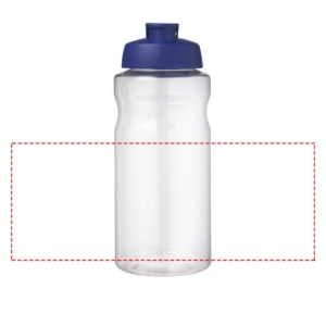 H2O Active® Big Base 1L Sportflasche mit Klappdeckel - blau – Bild 4