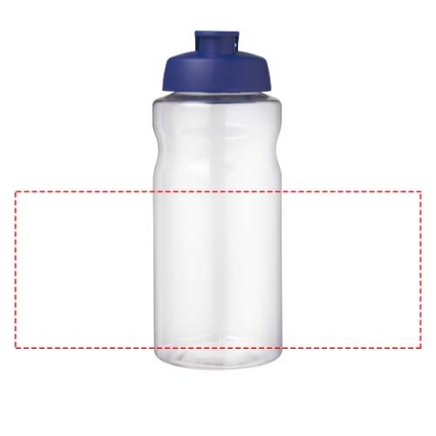 H2O Active® Big Base 1L Sportflasche mit Klappdeckel - blau – Bild 4