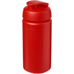 Baseline® Plus grip 500 ml Sportflasche mit Klappdeckel – rot