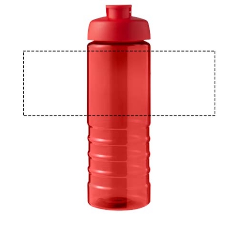 H2O Active® Eco Treble 750 ml Sportflasche mit Stülpdeckel - rot / rot – Bild 6