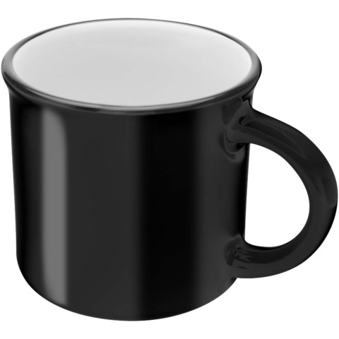 Bari Keramiktasse 240 ml mit glänzender Oberfläche - schwarz - Hauptfoto