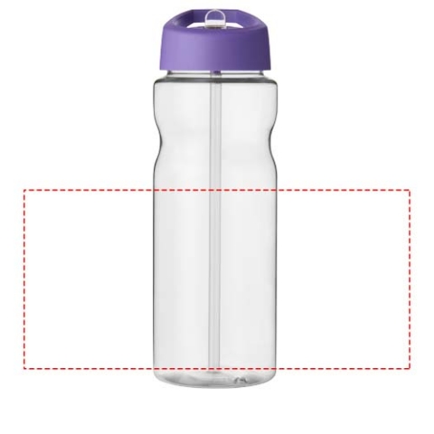 H2O Active® Eco Base 650 ml Sportflasche mit Ausgussdeckel - transparent / lila – Bild 5
