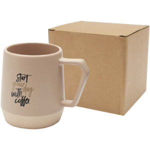 Dolce 300 ml matte Keramiktasse - oatmeal - Logo 1