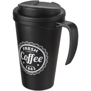 Americano® Grande 350 ml Isolierbecher mit auslaufsicherem Schraubverschluss - schwarz - Logo 1